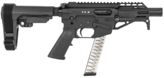 Freedom Ordnance FX9P4S 9mm Luger Semi-Auto Pistol - Black - 4.0" - KAK Shockwave